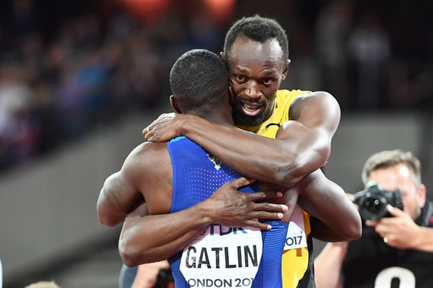 Justin Gatlin Beats Usain Bolt In 100m Final At IAAF World Championship ...