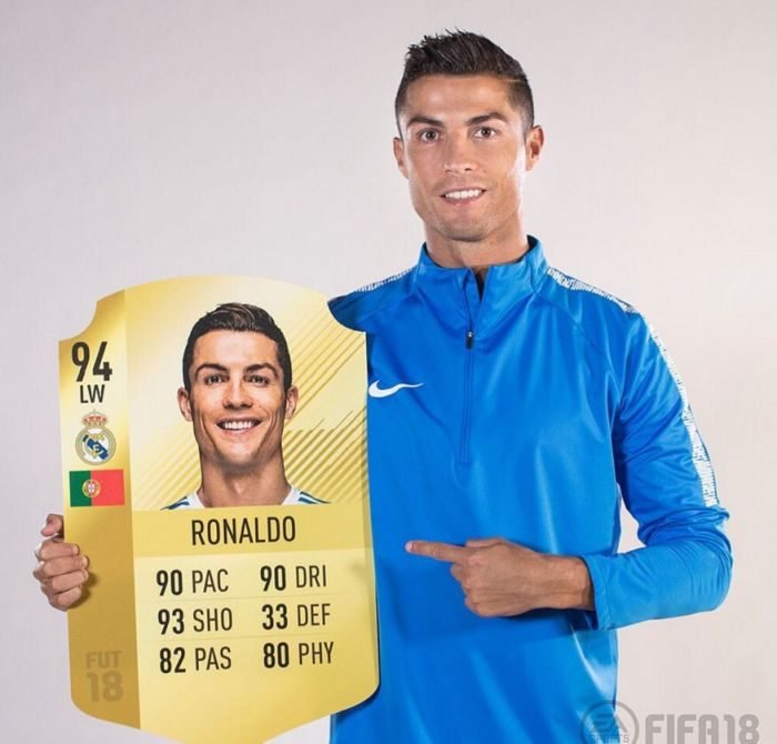 CRISTIANO RONALDO CELEBRATED HIS NO.1 RANKING ON FIFA 18 • Okay.ng