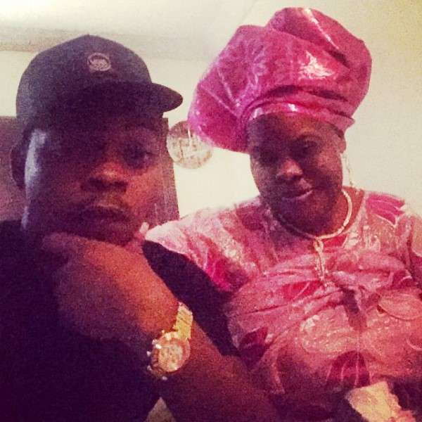 Olamide and his Mum