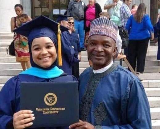 Mohammed Abubakar and daughter Yasmin