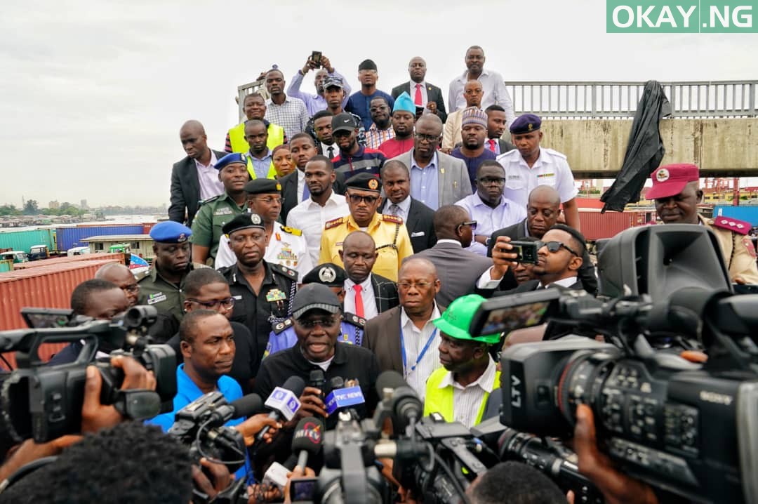 Sanwo-Olu in Apapa