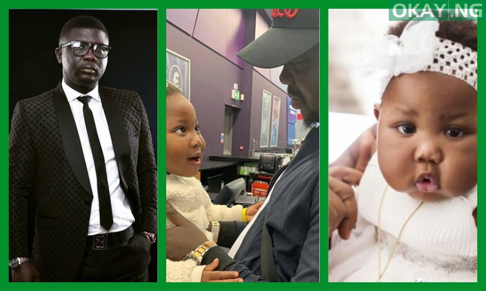 Seyi Law and his daughter, Tiwaloluwa