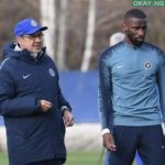 Maurizio Sarri and Antonio Rudiger