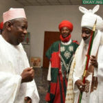 Governor Abdullahi Ganduje and Emir of Kano, Muhammadu Sanusi II