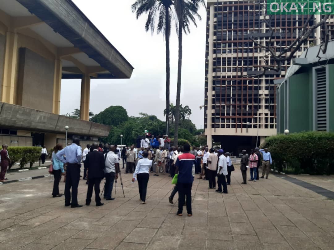 Members of NASU, SSANU protesting