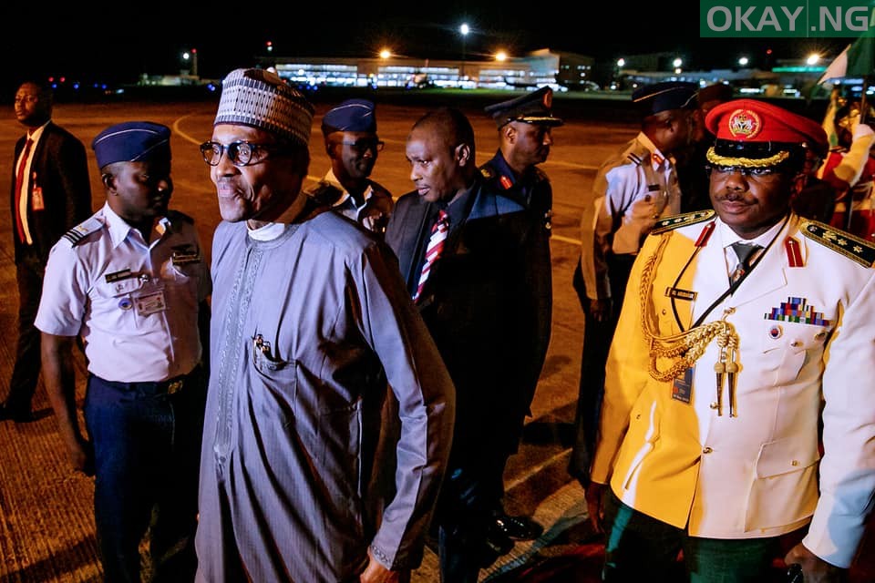 President Muhammadu Buhari returns to Abuja after 74th UNGA in New York