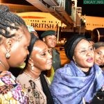 Aisha Buhari on arrival at Abuja airport