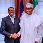 President Muhammadu Buhari and AfDB President Akinwumi Adesina