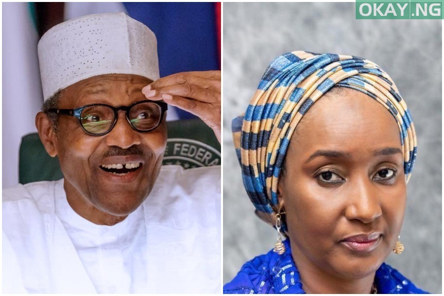 Muhammadu Buhari and Sadia Umar Farouq