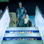 Buhari arrives in Russia