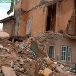 The collapsed building in Jos