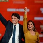 Canadian Prime Minister Justin Trudeau and his wife Sophie Gregoire Trudeau