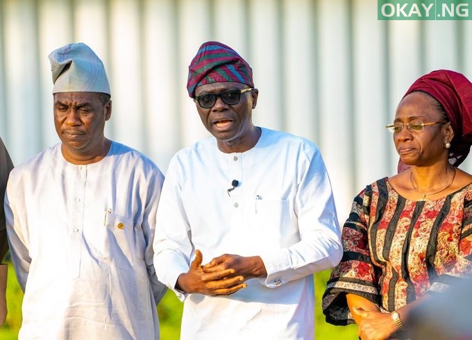 Babajide Sanwo-Olu, addressing the Press on his declaration of emergency on road construction and rehabilitation across the State at Lagos House, Marina on Sunday, October 13, 2019.