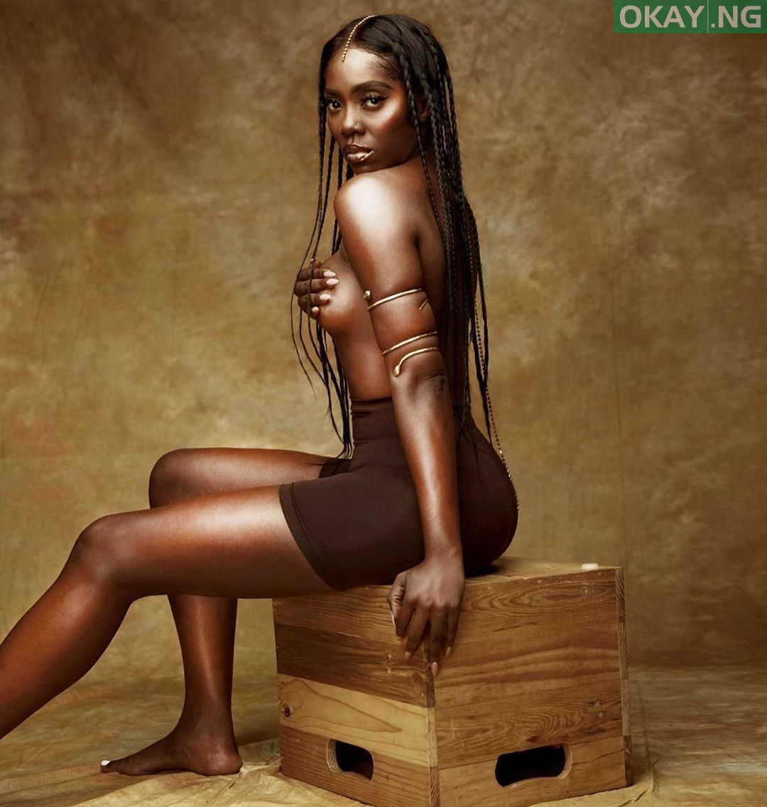 Tiwa Savage topless