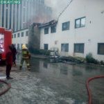 Fire guts Transcorp building in Ikoyi, Lagos