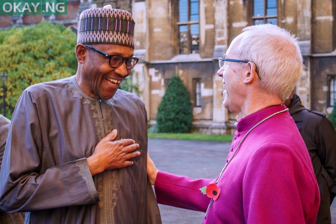 President Muhammadu Buhari meets Archbishop of Canterbury in London