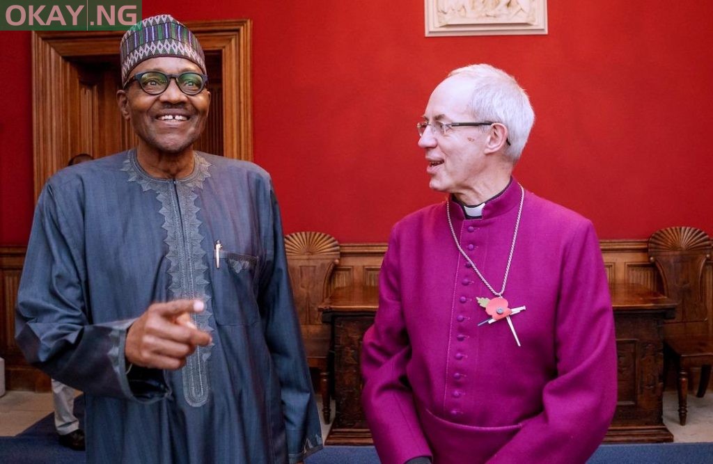 President Muhammadu Buhari meets Archbishop of Canterbury in London