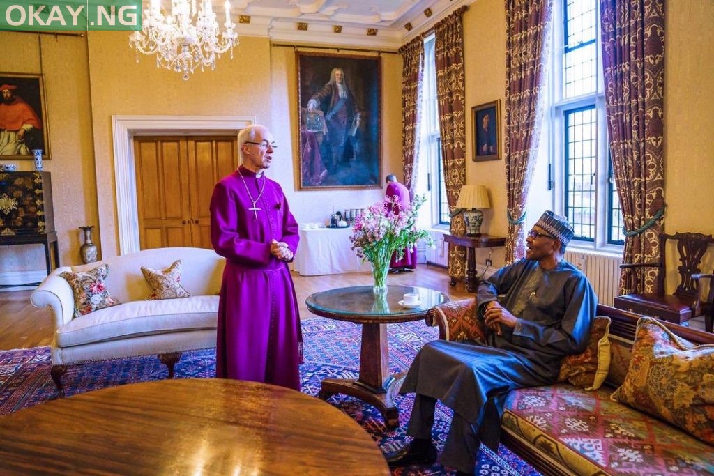 President Muhammadu Buhari meets Archbishop of Canterbury in London