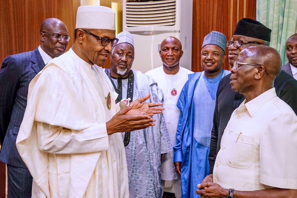 Buhari receives Bayelsa governor-elect, Lyon, others