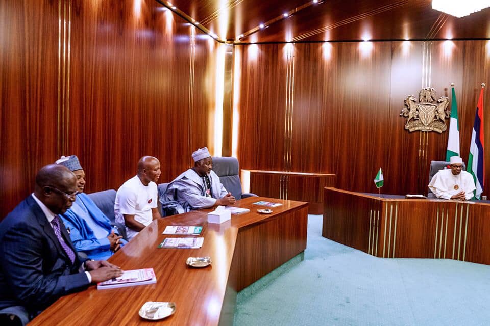 Buhari receives Bayelsa governor-elect, Lyon, others