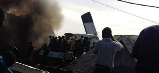 Scene of the Plane crash in Congo