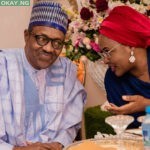 President Muhammadu Buhari and his wife, Aisha