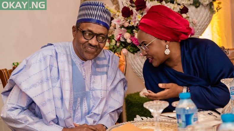 President Muhammadu Buhari and his wife, Aisha