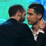 Giorgio Chiellini and Cristiano Ronaldo