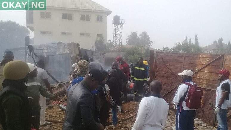 Scene of the Gas Explosion in Sabon Tasha, Chikun Local Government Area of Kaduna