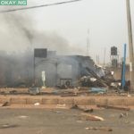 Scene of the Kaduna gas explosion