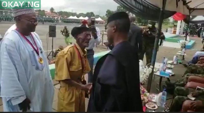 In 2018, Vice- President, Prof. Yemi Osinbajo presents an award of excellence to Adama Aduku