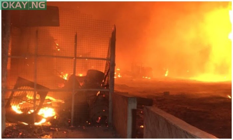 Pipeline explosion in Abule-Egba