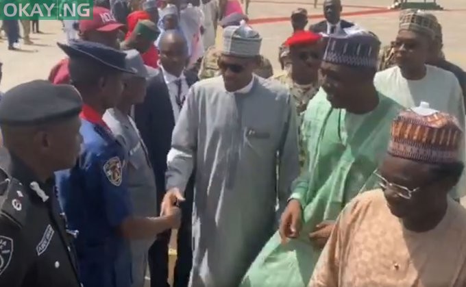 Buhari in Maiduguri