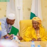 Aisha Buhari and her late protocol officer, Sani Yekini