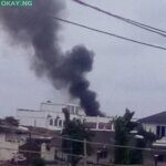 Smoke from the palace of the Ooni of Ife