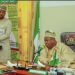 Governor Abdullahi Ganduje and Salihu Tanko Yakasai (dawisu)