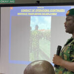 Brig. Gen. Ahmed Taiwo speaking before the Lagos judicial panel