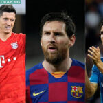 Lewandowski, Messi, Ronaldo