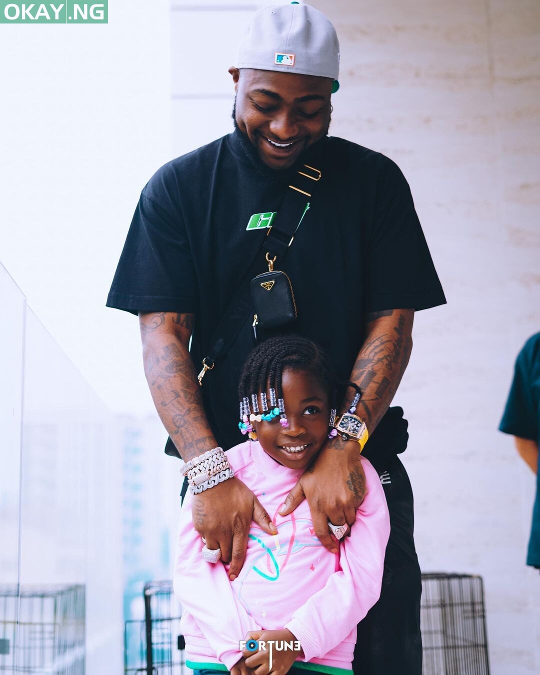 Davido and his first daughter, Imade