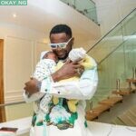 Kizz Daniel and his twin babies, Jelani and Jalil