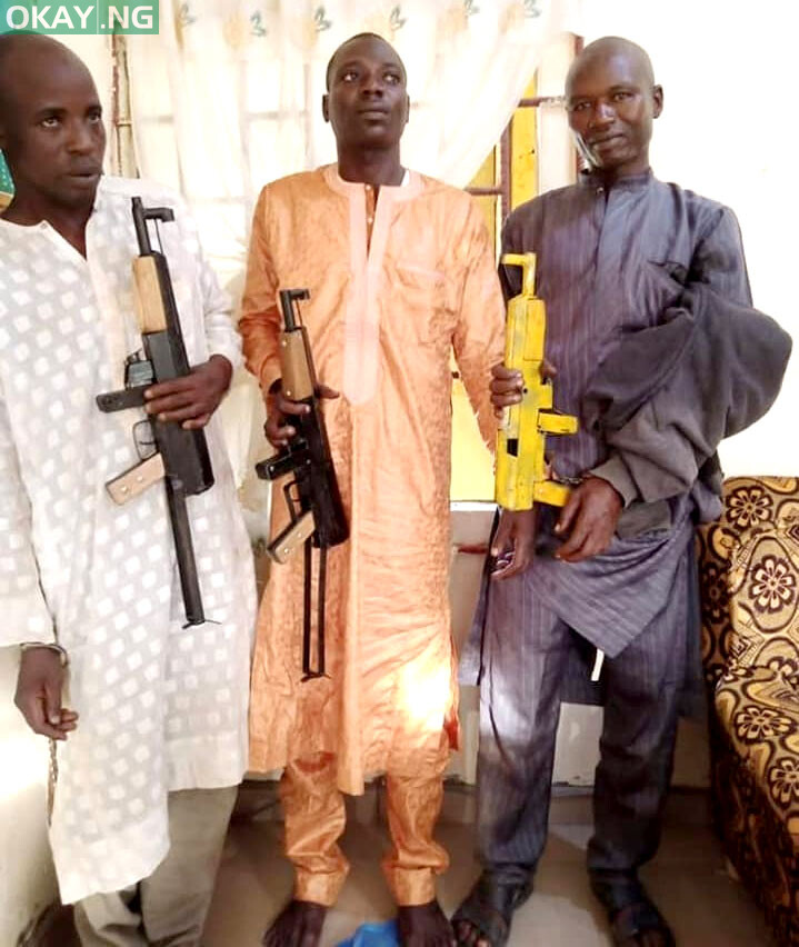 The three suspected bandits arrested by NDLEA operatives