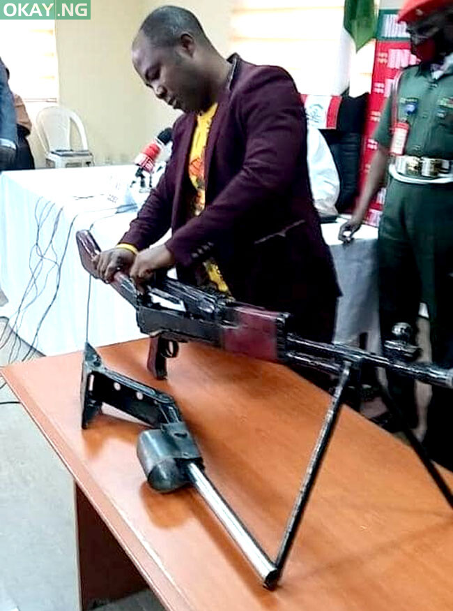 The heavy weapon recovered from manufacturer by NDLEA