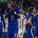 Chelsea’s German defender Antonio Ruediger reacts at the end of the UEFA Champions League Group H football match between Juventus and Chelsea on September 29, 2021 at the Juventus stadium in Turin. Marco BERTORELLO / AFP