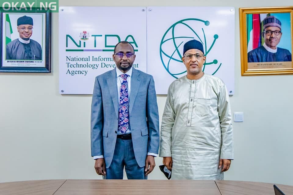 Director General of NITDA, Kashifu Inuwa Abdullahi and the President of Nigeria Internet Registration Association (NiRa), Muhammed Rudman