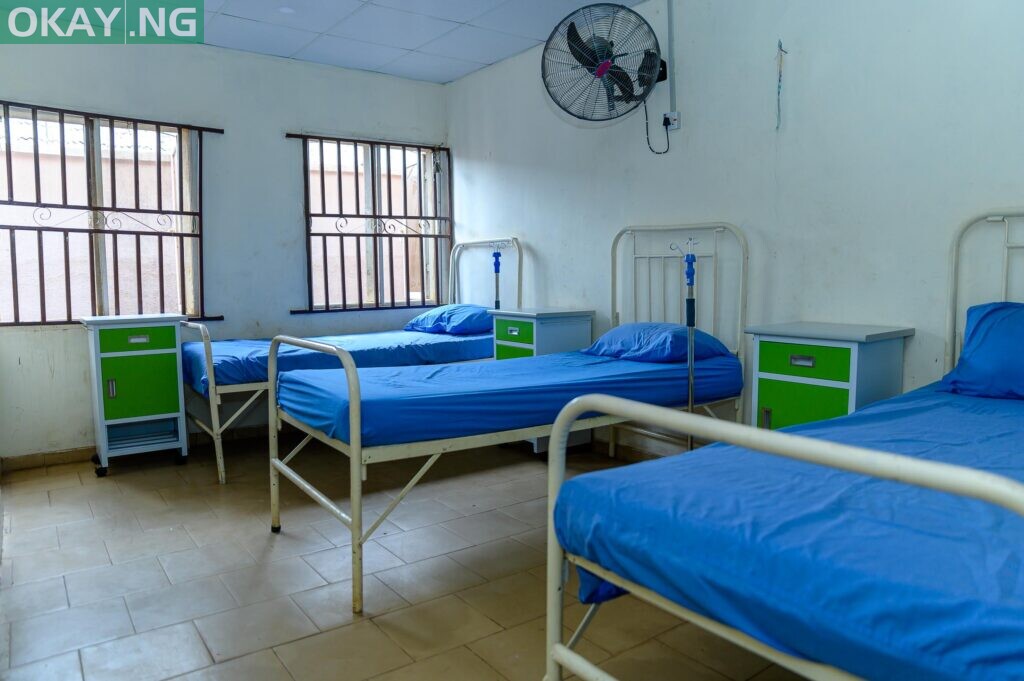 A Ward in the newly renovated Ajaka Health Center in Shagamu, Ogun State.