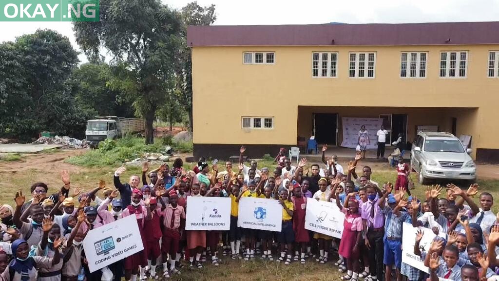 A cross section of the students at the closing ceremony of the STEM workshops