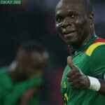 Captain Vincent Aboubakar scored twice from the spot as Cameroon beat Burkina Faso 2-1 in Yaounde - Kenzo Tribouillard AFP