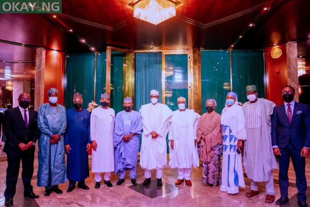 President Muhammadu Buhari with BUA Group led by its Chairman Abdulsamad Rabiu