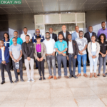 Some members of Dangote Cement Zambia Limited posing with the graduate trainees selected for the two year contract