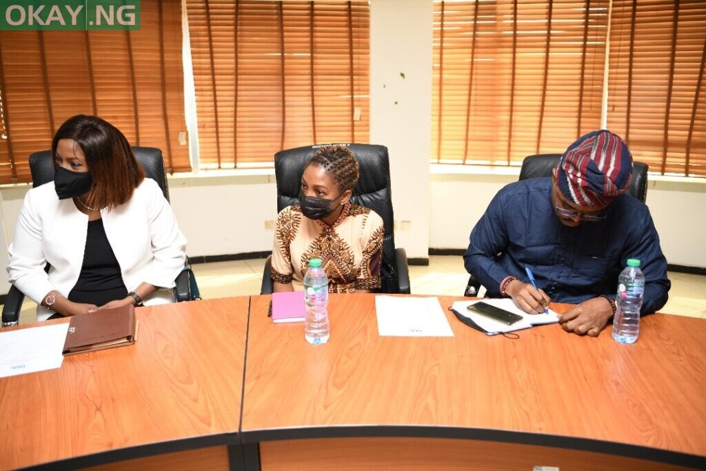 L-R :Juliet Ehimuan, West Africa Country Director , Google Nigeria; Dawn Dimowo, Manager, Government Affairs and Public Policy, Google Nigeria; Adewolu Adene, Manager, Government Affairs and Public Policy, Google Nigeria